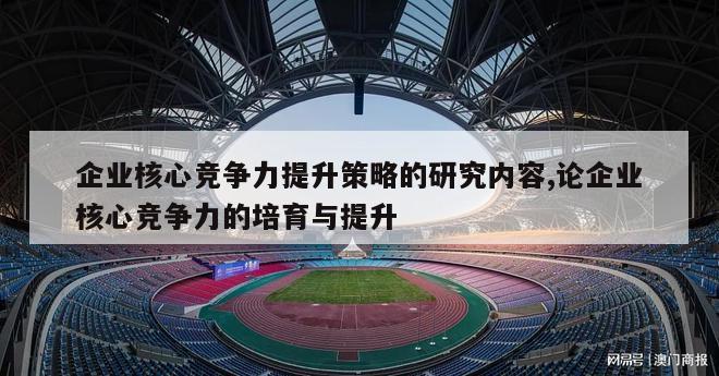 企业核心竞争力提升策略的研究内容,论企业核心竞争力的培育与提升